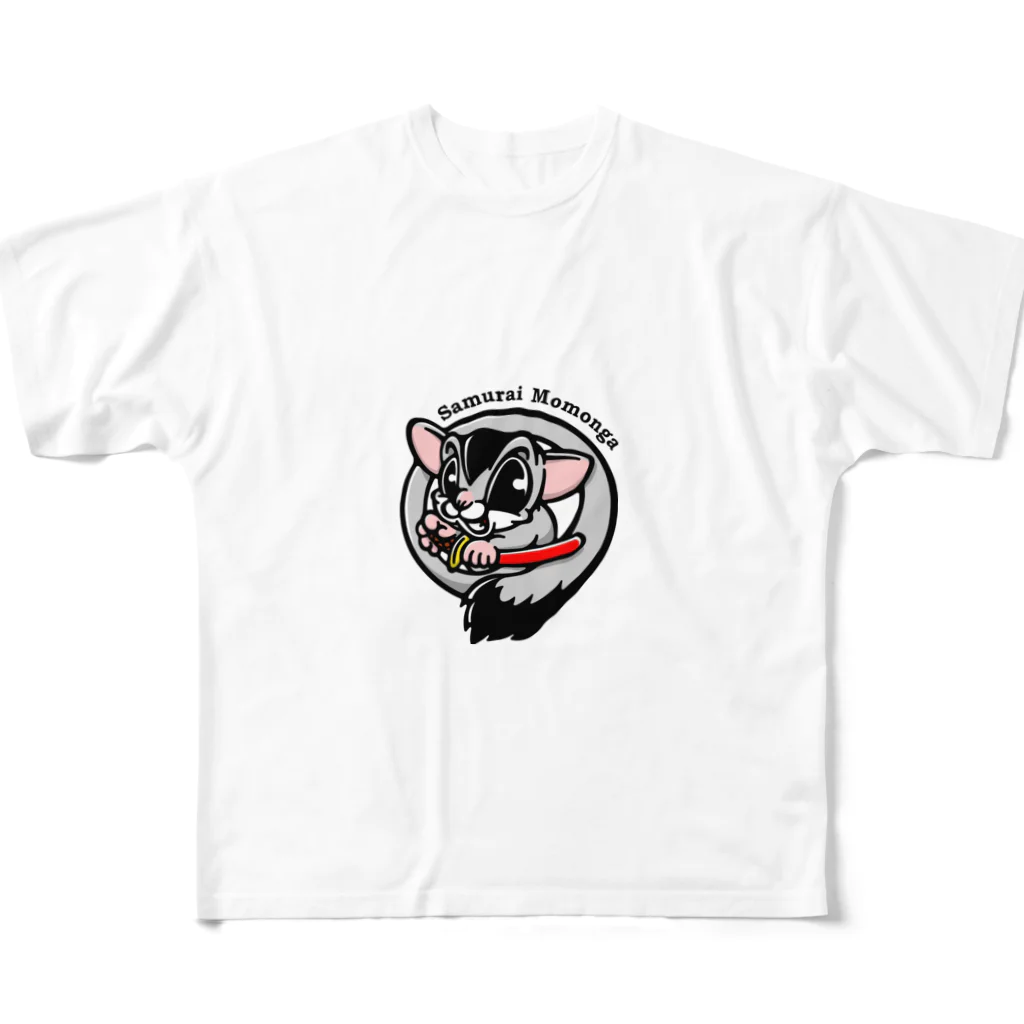 さむらいモモンガ公式のさむらいモモンガ All-Over Print T-Shirt