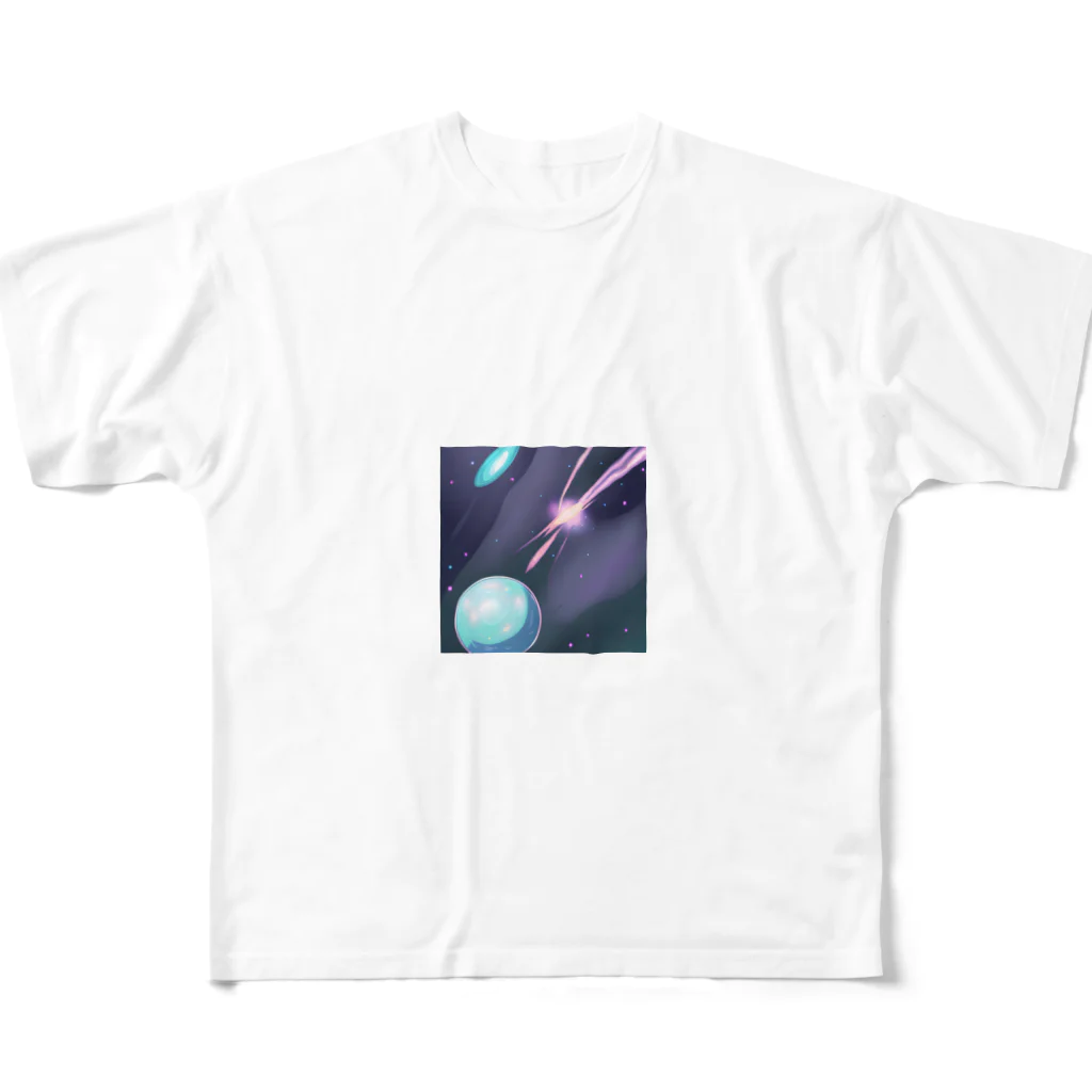 Town_ShipのComet All-Over Print T-Shirt