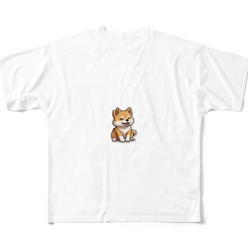 柴まるの保護者の子ども好きの柴まるくん All-Over Print T-Shirt