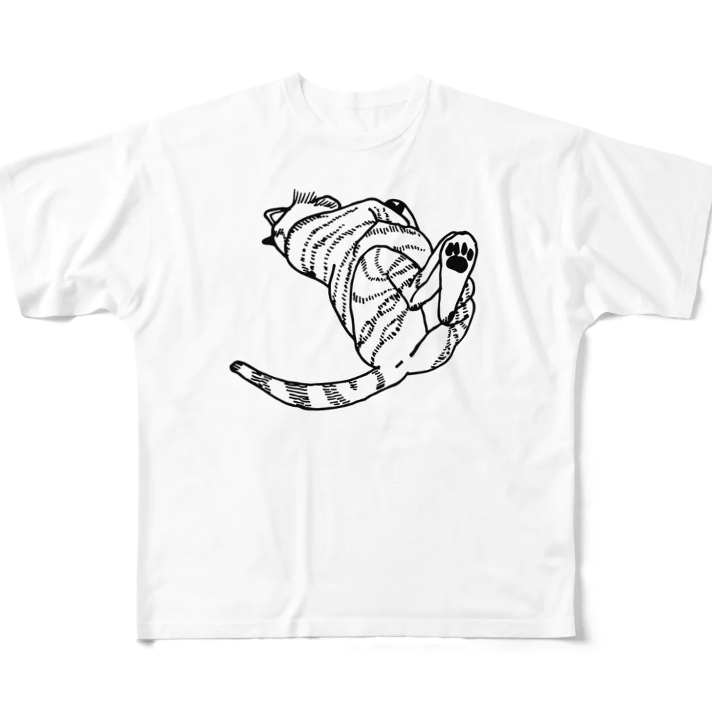 Los animales divinos.のアムールトラA02 フルグラフィックTシャツ