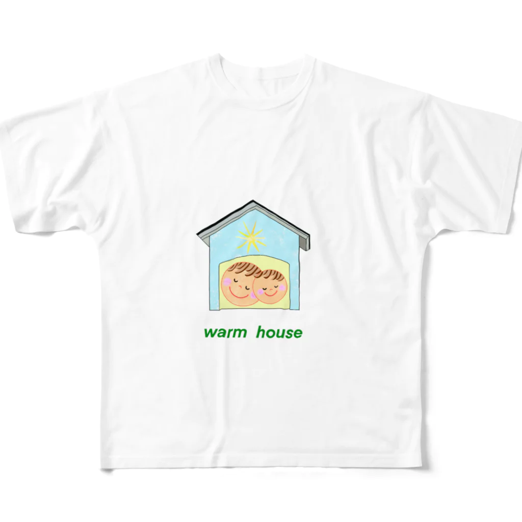 Warm houseのWarm house フルグラフィックTシャツ