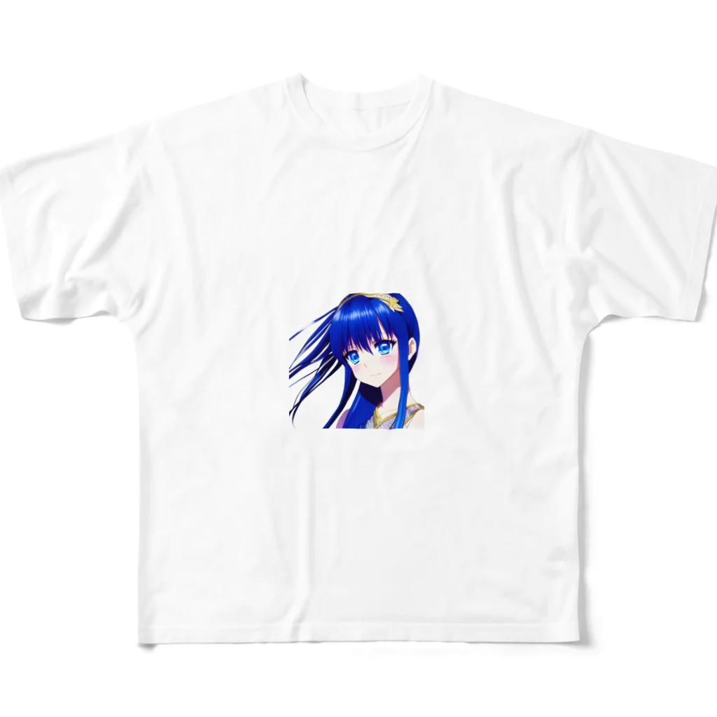 the blue seasonのあおい フルグラフィックTシャツ