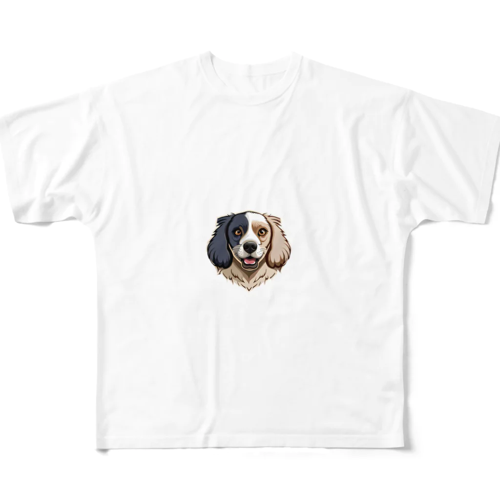 レイチェルのまっすぐな犬 フルグラフィックTシャツ