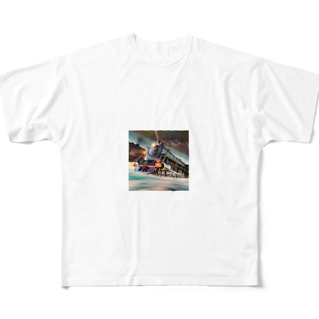 dadalio designの銀河鉄道 JAPAN フルグラフィックTシャツ