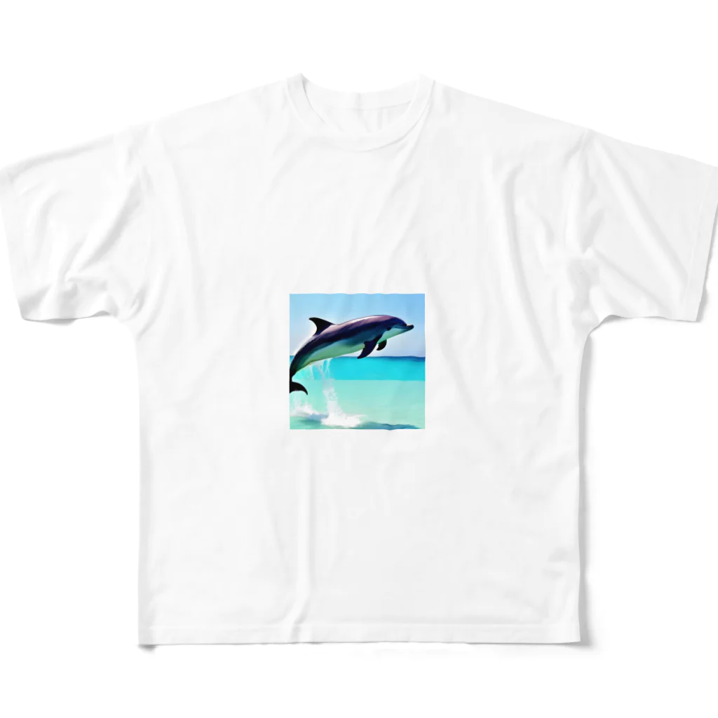 slowlife365のドルフィン All-Over Print T-Shirt