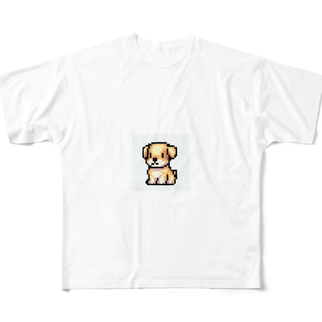 ebizo999のドット絵の子犬 フルグラフィックTシャツ