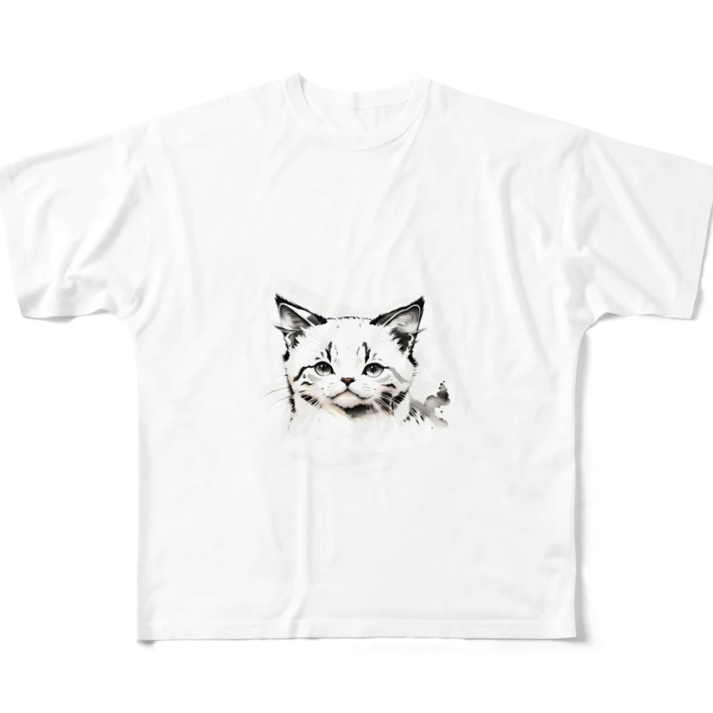 waffle2000のねこさん８ フルグラフィックTシャツ