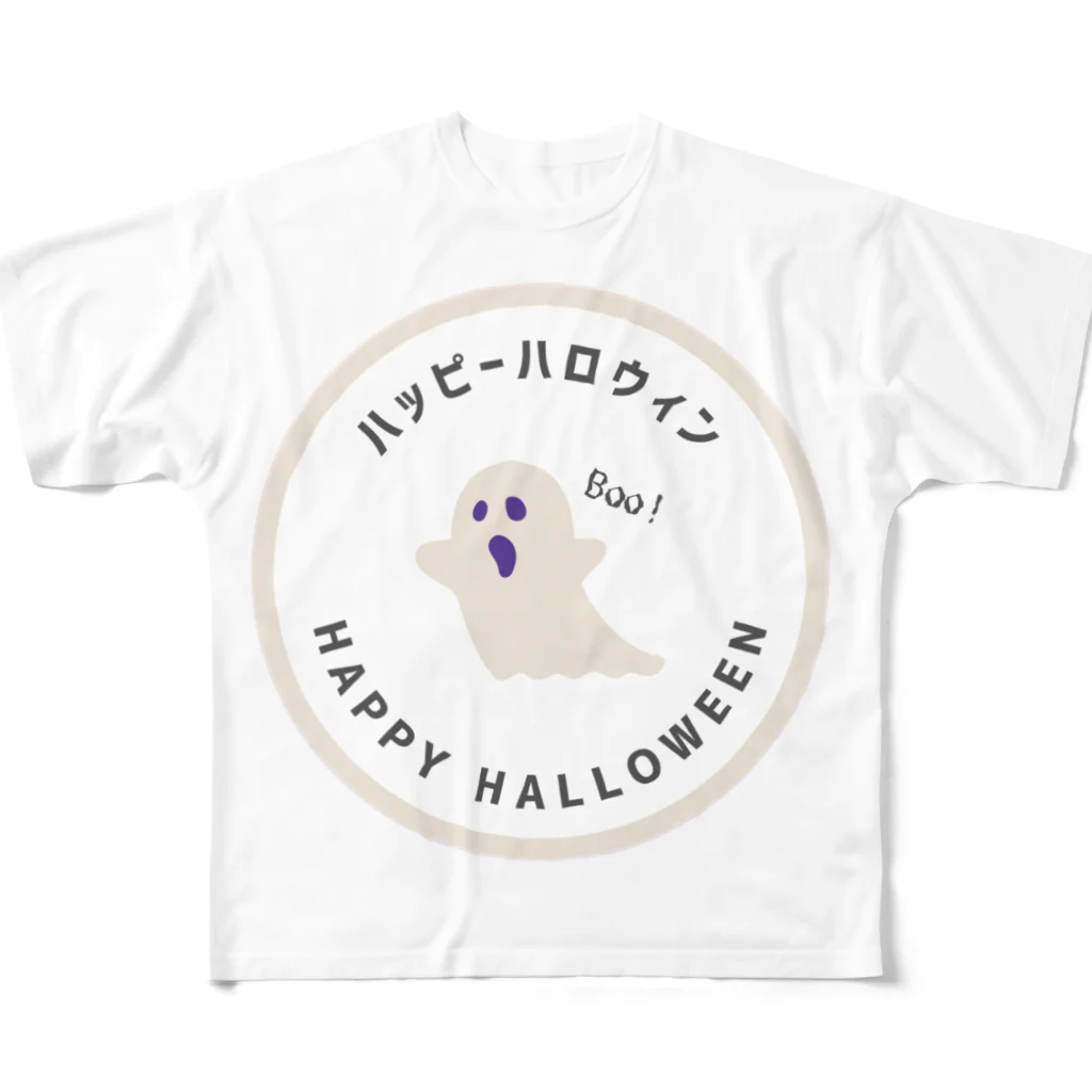 tsubakiのハッピーハロウィン フルグラフィックTシャツ