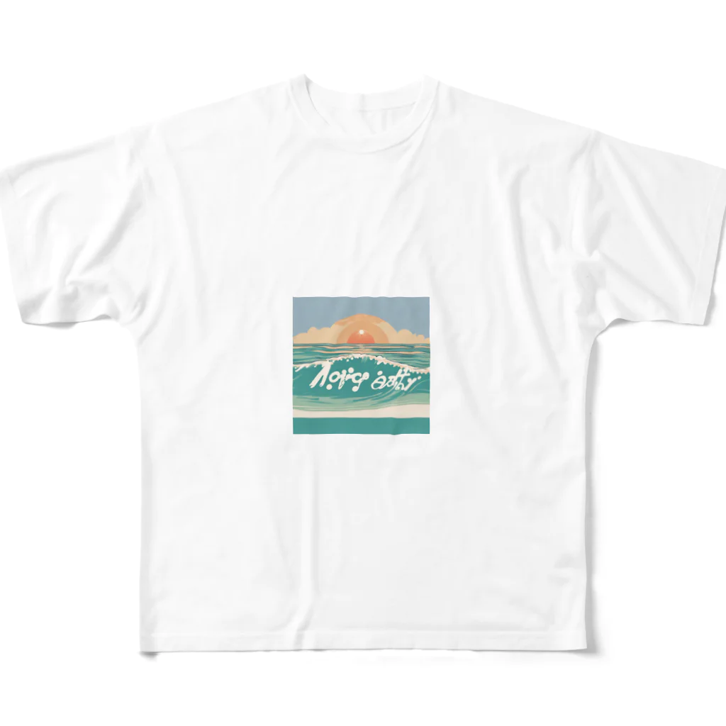 Joseph358のビーチ フルグラフィックTシャツ