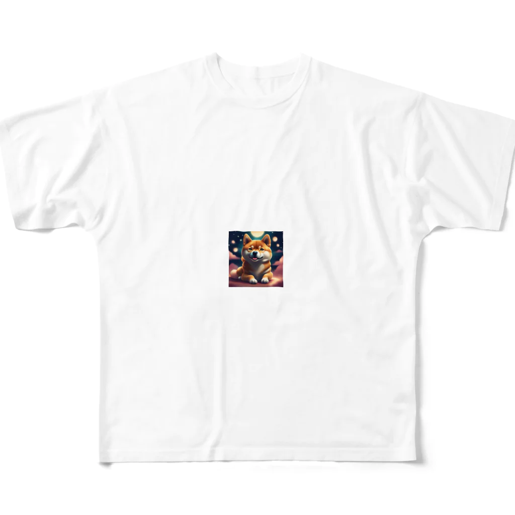 さぼりのあっくまんのしばけんくん All-Over Print T-Shirt