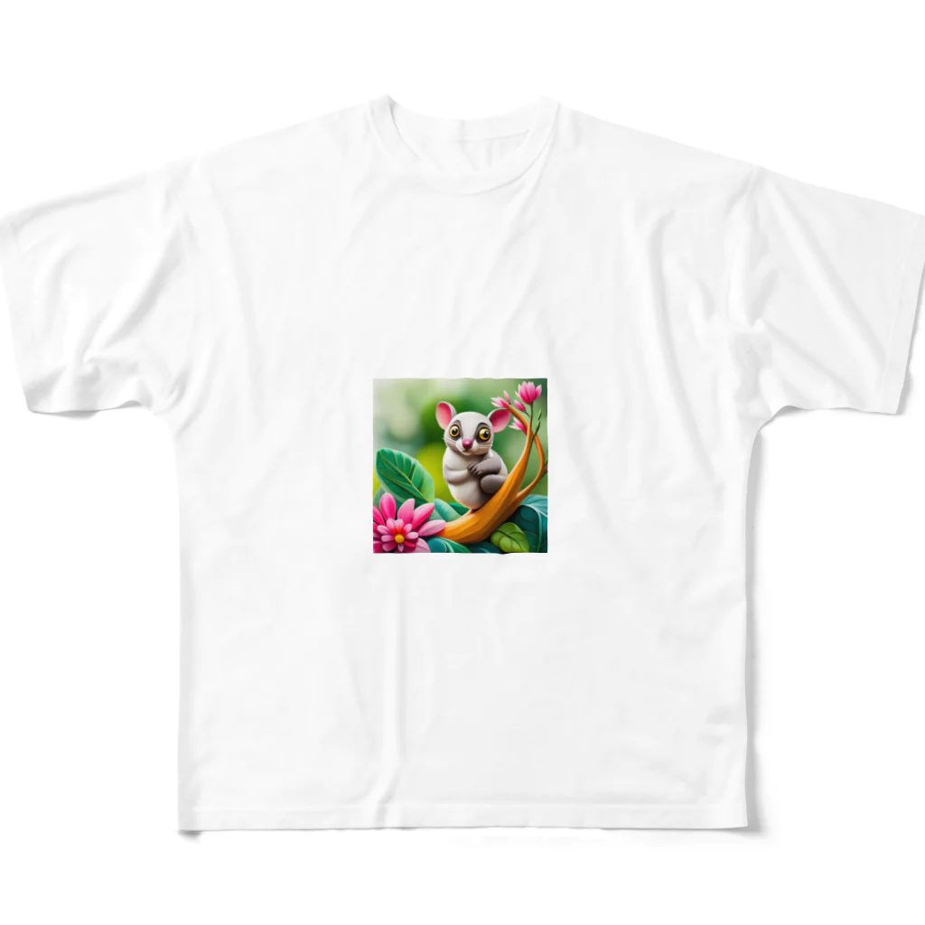 もふもふ86のシュガーグライダー All-Over Print T-Shirt