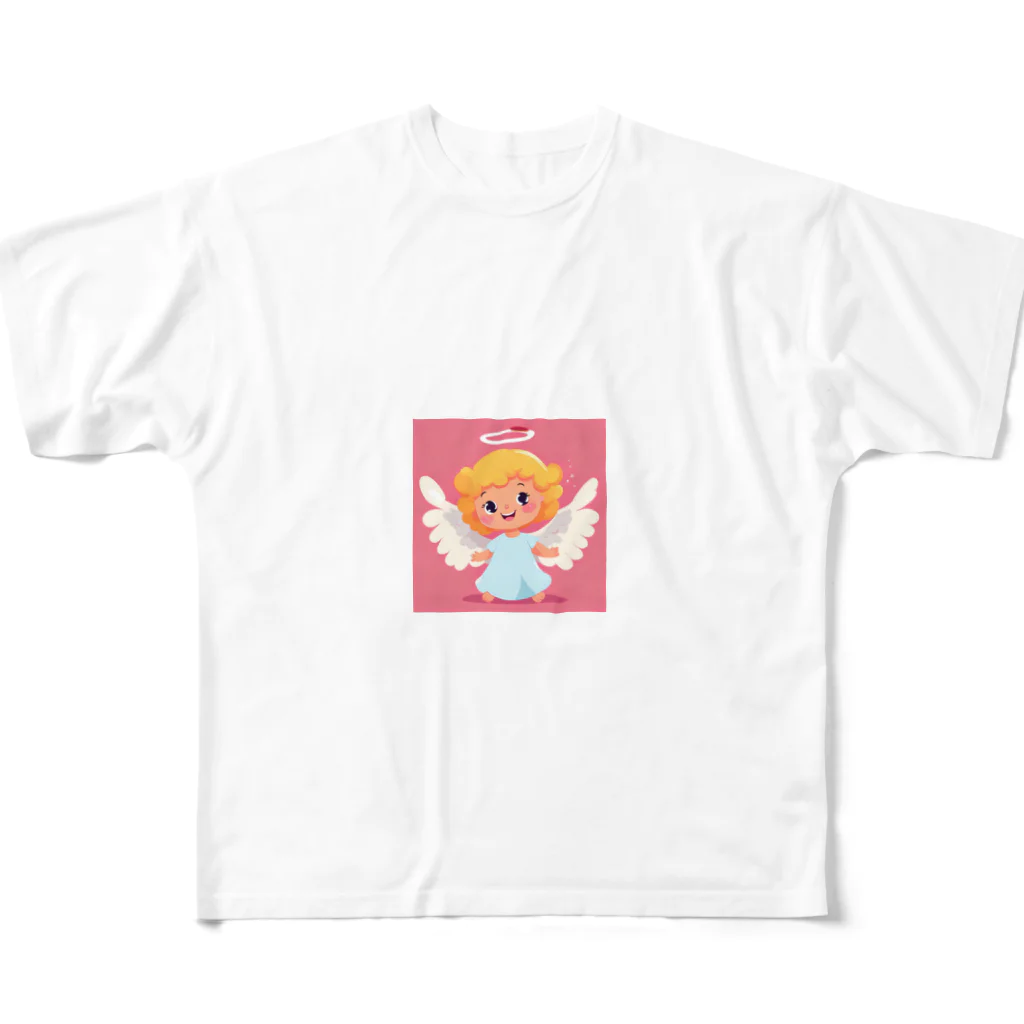 かわちい♡やさんのかわいい天使ちゃんグッズ All-Over Print T-Shirt