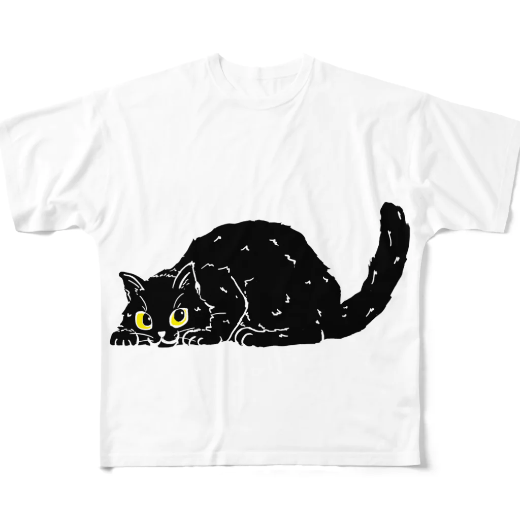 もちけらの良いこと思いついちゃったにゃ。 All-Over Print T-Shirt