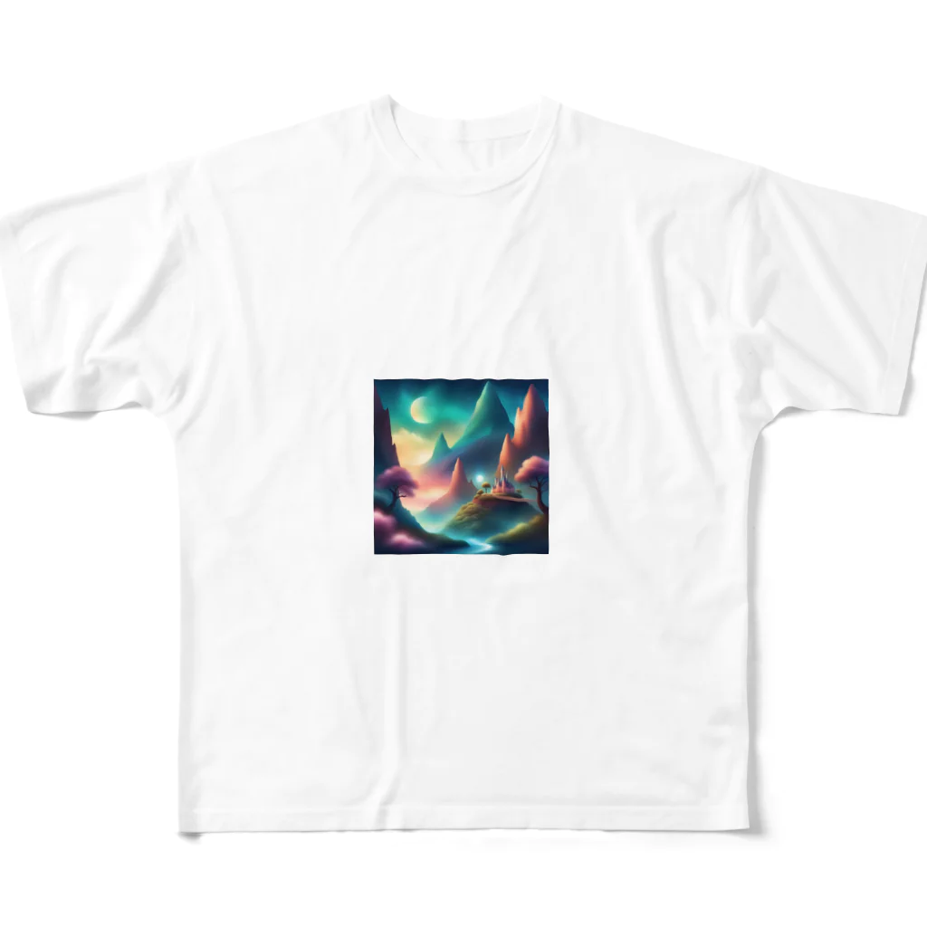 tyoppaの幻想的な風景 フルグラフィックTシャツ