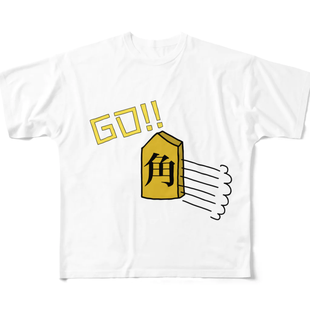 なでしこ@デザインのGO！！角＝合格祈願 All-Over Print T-Shirt