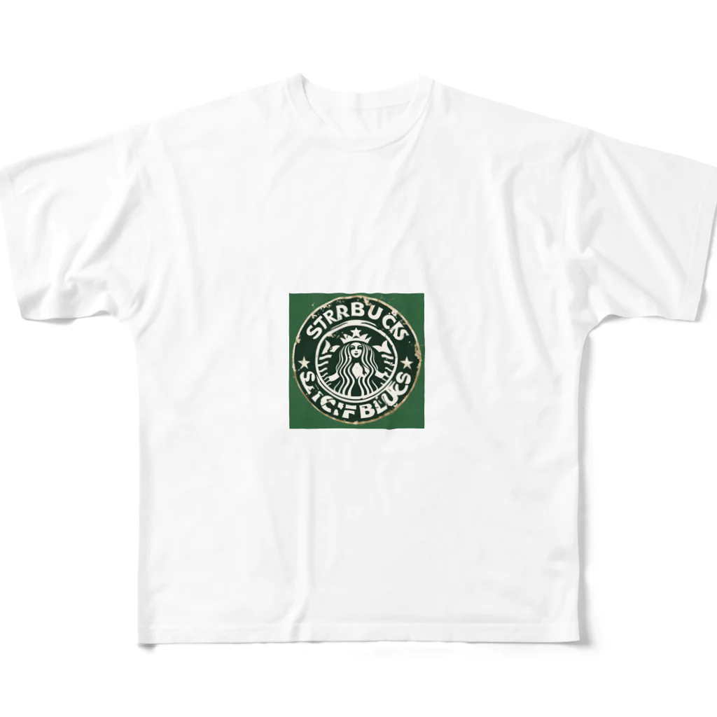 コーヒー屋のコーヒーショップ風のグッズ All-Over Print T-Shirt