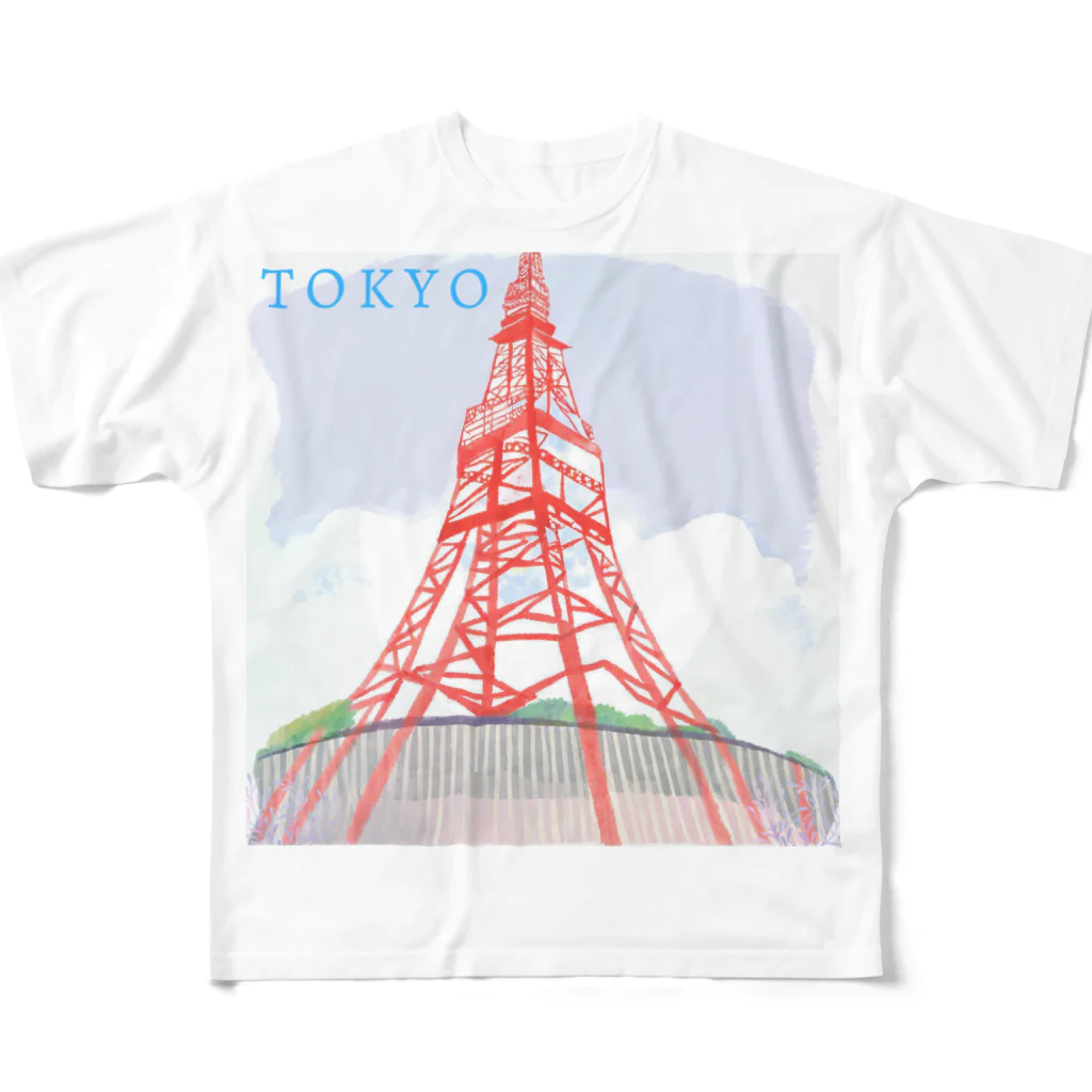 JapanのTOKYO_01 フルグラフィックTシャツ