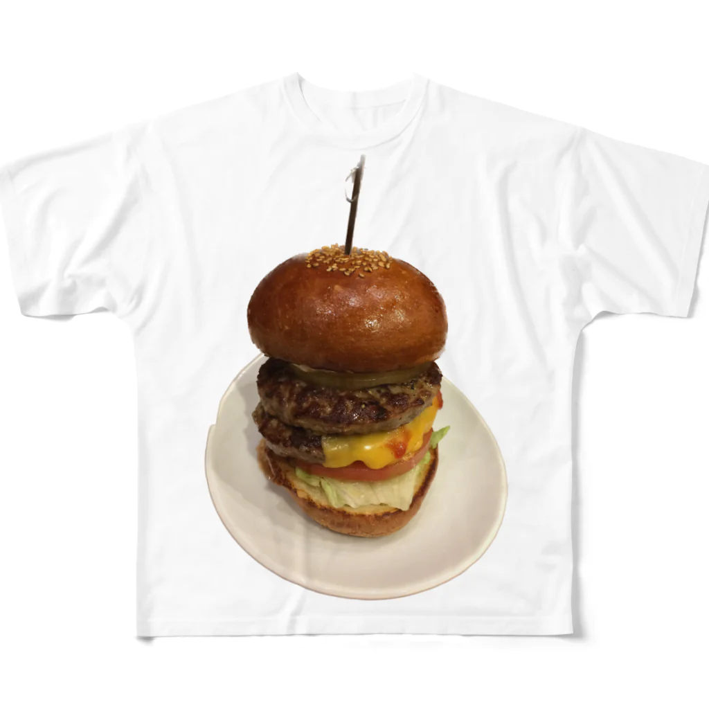 30002500のこういうのがいいんだよバーガー🍔 フルグラフィックTシャツ