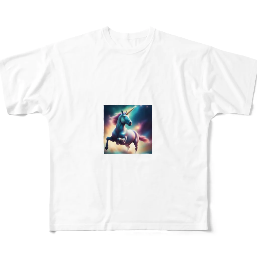 shima shopの天翔けるユニコーン All-Over Print T-Shirt