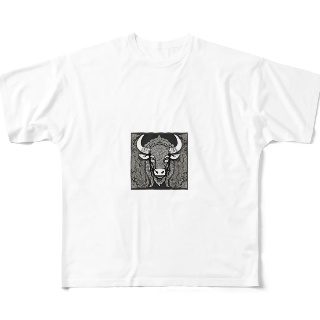 yougawhogaの草原の守護者 (Prairie Guardian) All-Over Print T-Shirt