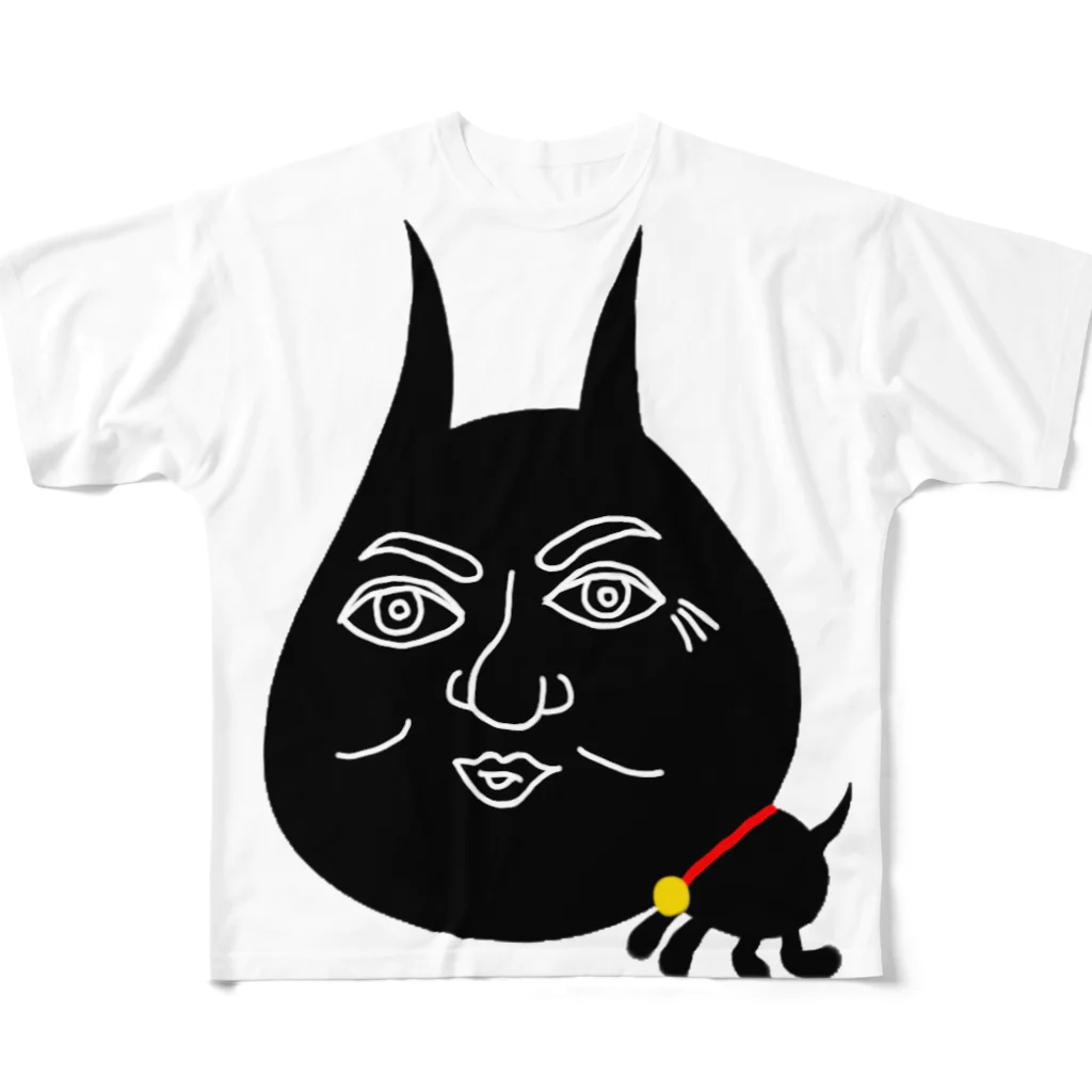 DaNのイケ猫 フルグラフィックTシャツ