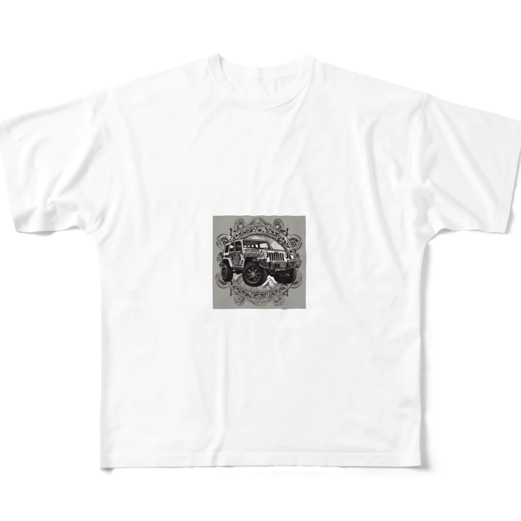 yougawhogaのトライバル　ジープ1 All-Over Print T-Shirt