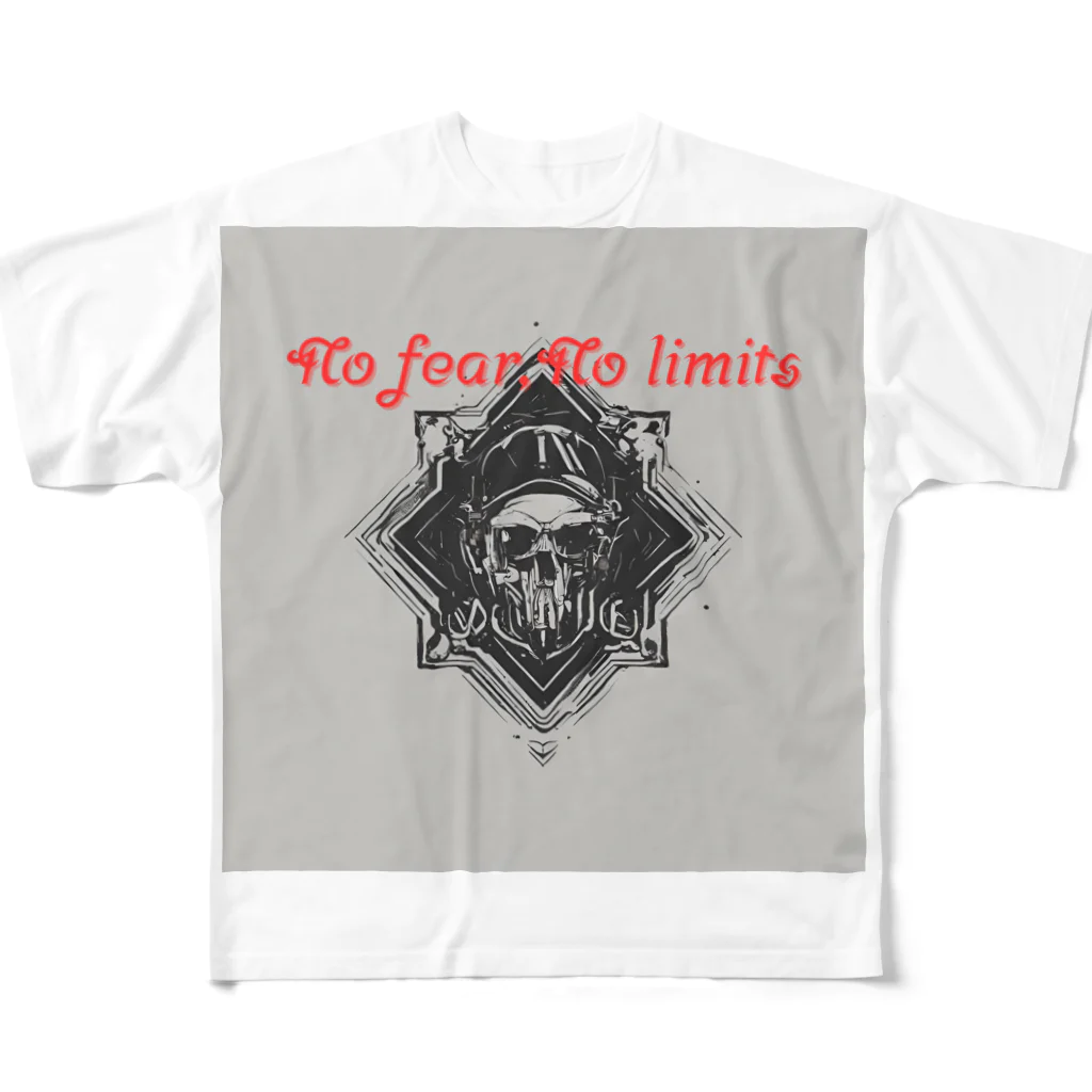 urban silhouettes のNo fear No limits フルグラフィックTシャツ