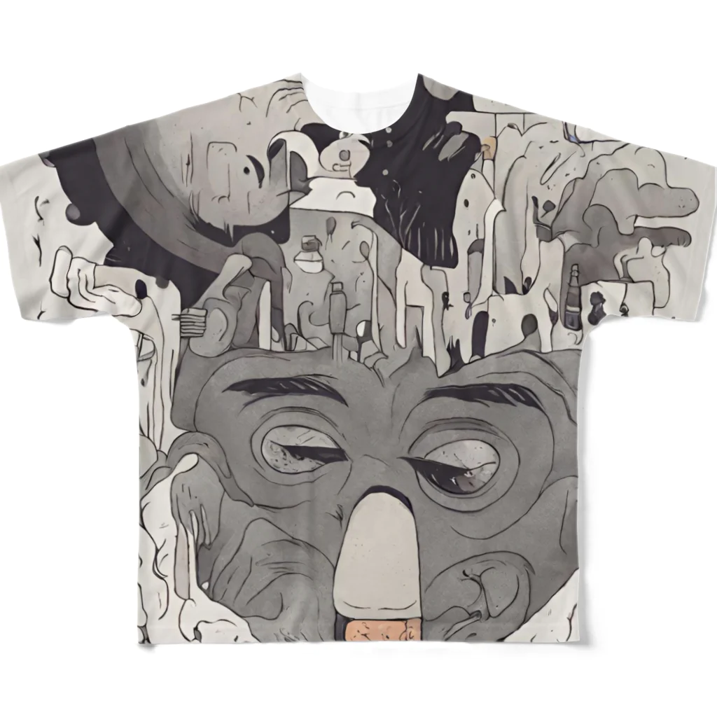 不思議なイラストのマジックワールドグッズ All-Over Print T-Shirt