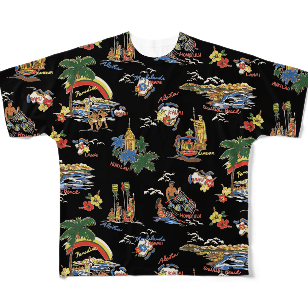 COLORJAMの気分はハワイアン All-Over Print T-Shirt