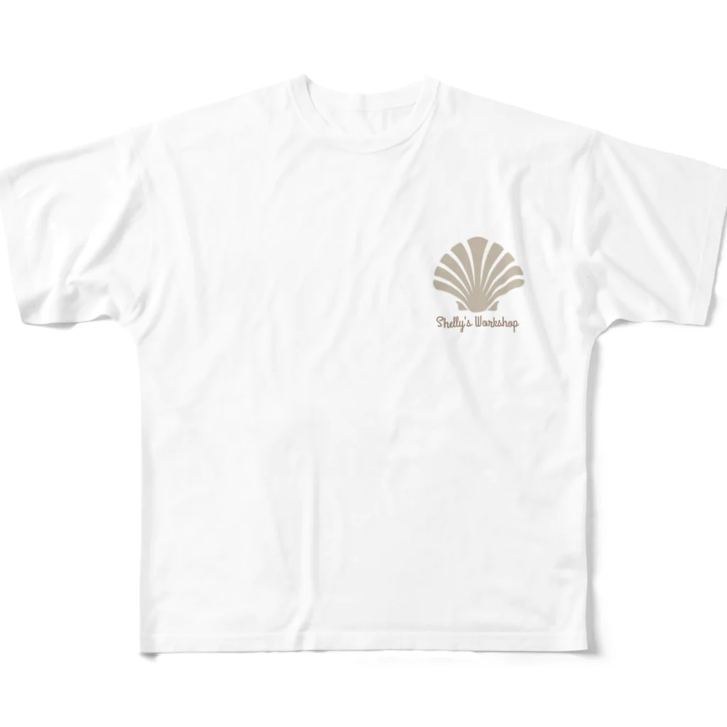 Shelly's Workshopのshell T  shellysworkshop All-Over Print T-Shirt