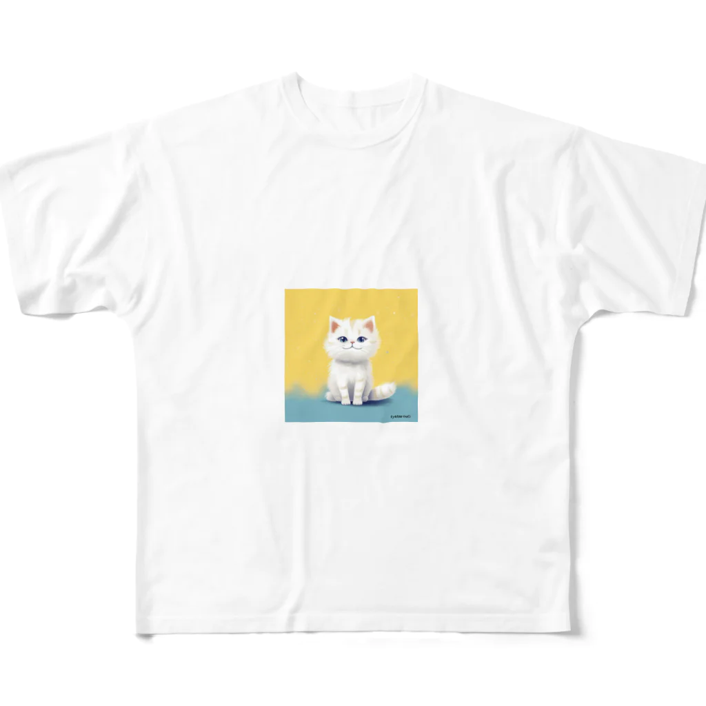 The Triplets Kkittensの三つ子ネコのレモ フルグラフィックTシャツ