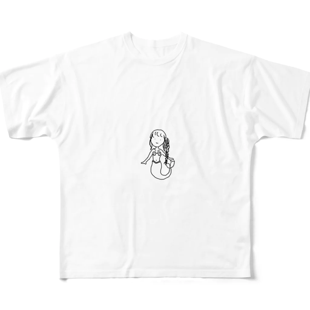 ごちゃごちゃ屋の人魚さん All-Over Print T-Shirt