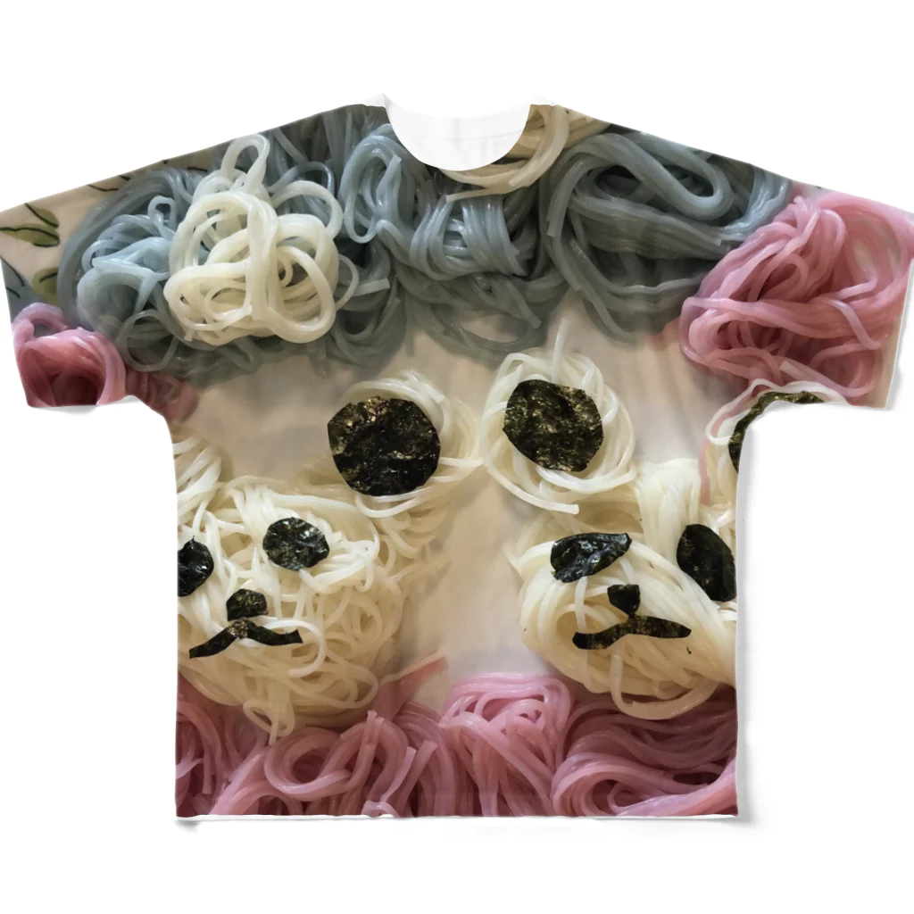 tmy_fのパンダそうめん All-Over Print T-Shirt