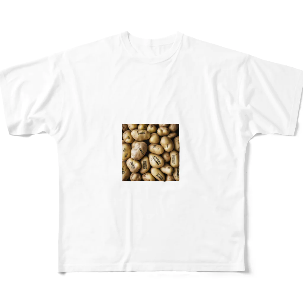 yuki_kmのポテト・パラダイス！ジャガイモ愛好者のためのグッズ All-Over Print T-Shirt