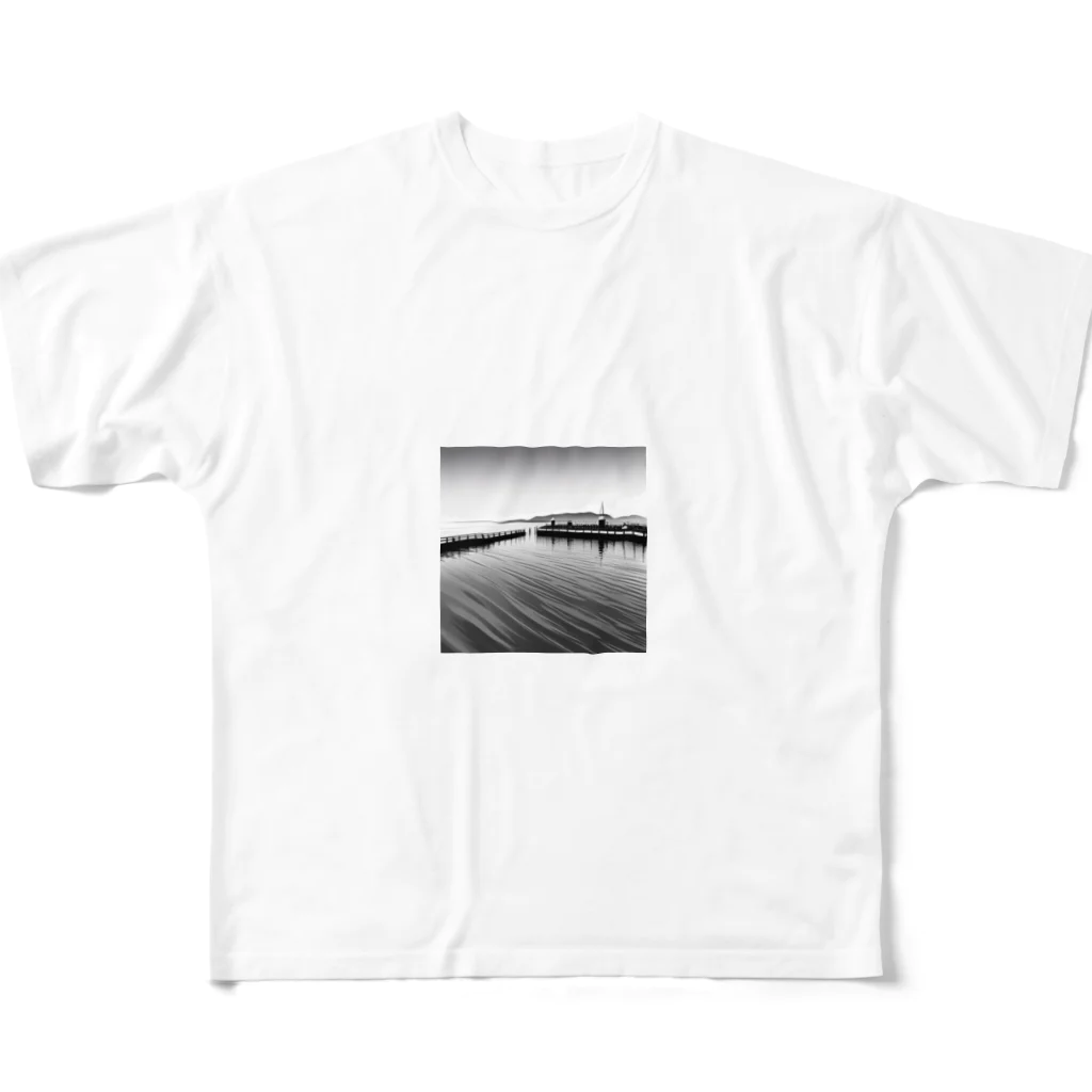 YoMiTの有名な観光スポットイメージ画像：チューリッヒ湖（スイス） All-Over Print T-Shirt