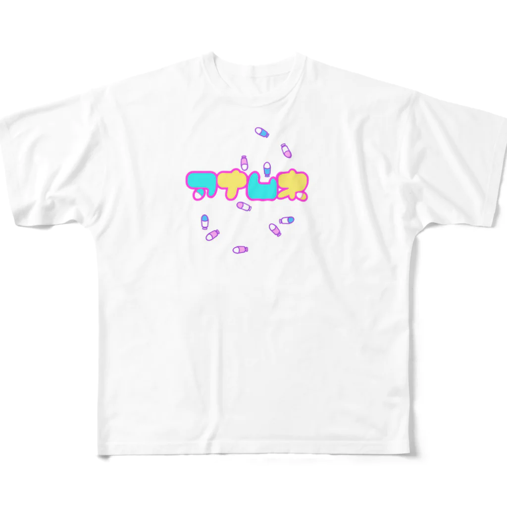 アナムネ🧸💉🩵のロゴ&エアソフターα All-Over Print T-Shirt