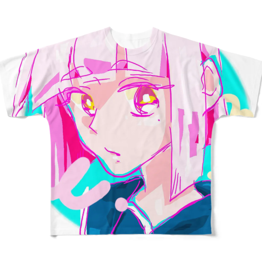 めおShopのコードネームpink All-Over Print T-Shirt