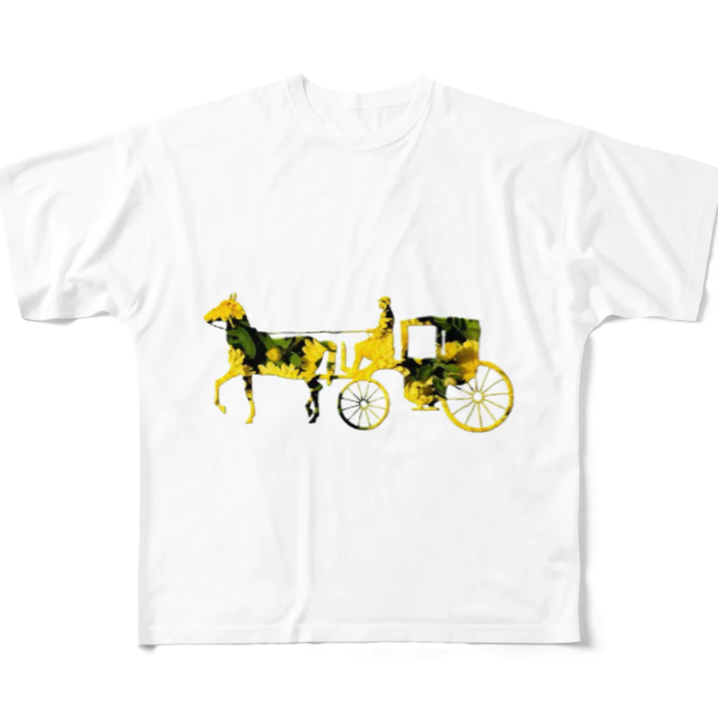 mumusの馬車　Helianthus annuus フルグラフィックTシャツ