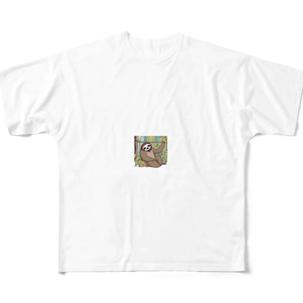 動物ショップのなまけもの  大好き All-Over Print T-Shirt
