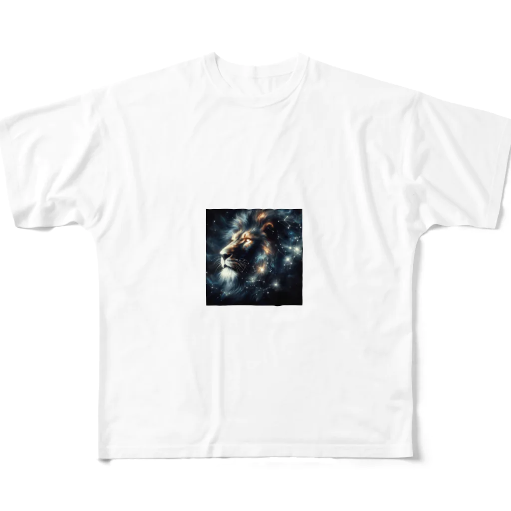 shop_cosmoの星屑のライオン All-Over Print T-Shirt