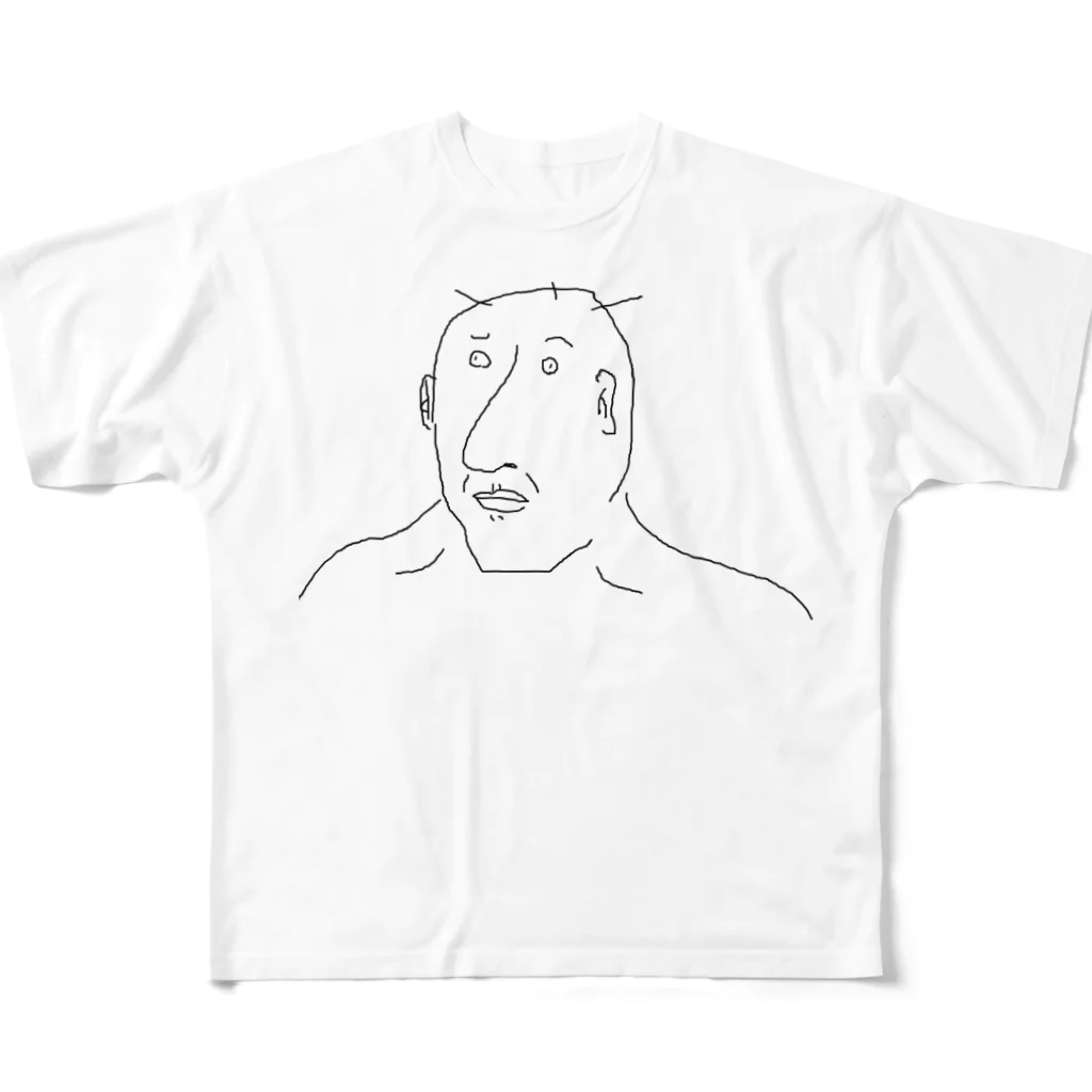 勝ち猫の雄叫びのジャボヶ原ジョビ男くん All-Over Print T-Shirt