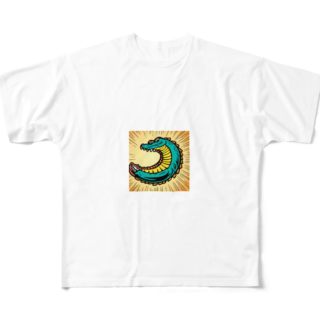 もしもショップの可愛いワニ All-Over Print T-Shirt