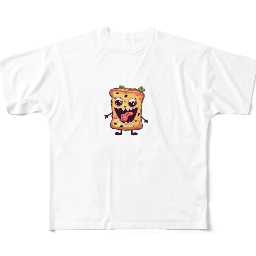 腐食物くんの腐食物くん フルグラフィックTシャツ