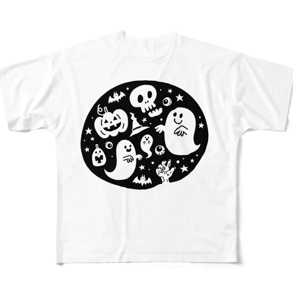 mincruのおばけさんたち All-Over Print T-Shirt