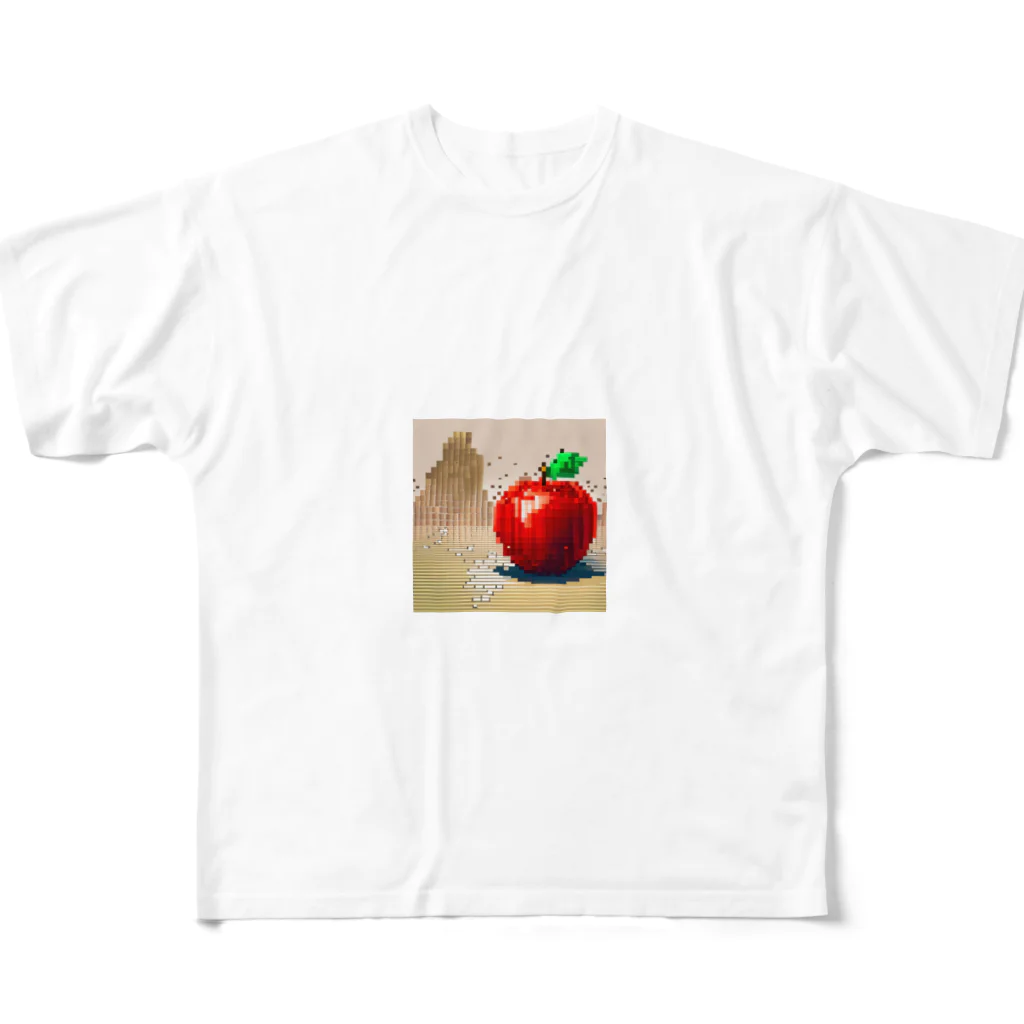 si-monの渇きを潤すリンゴ All-Over Print T-Shirt
