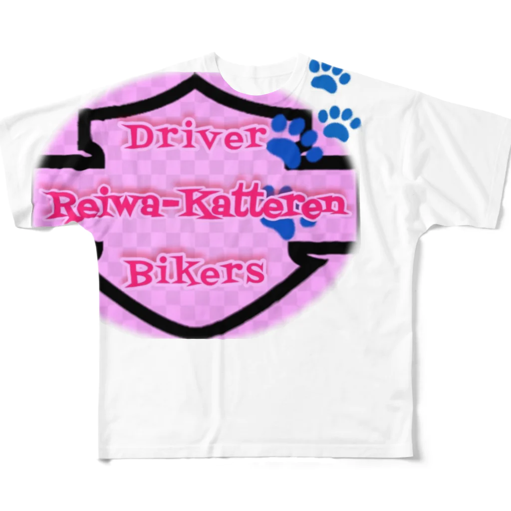 ハーレー最大最強SNOOPYのれいわ勝手連Driver&Bikers７番 All-Over Print T-Shirt