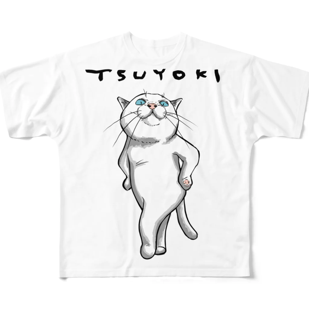 TAKE-TONのTSUYOKI フルグラフィックTシャツ