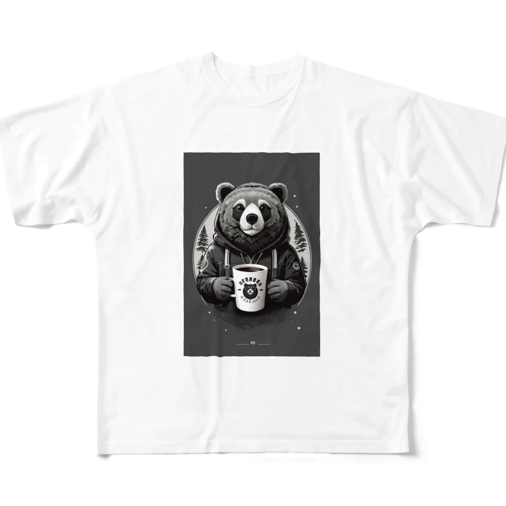 tomohyuのくまのマグカップを持つ熊くん All-Over Print T-Shirt