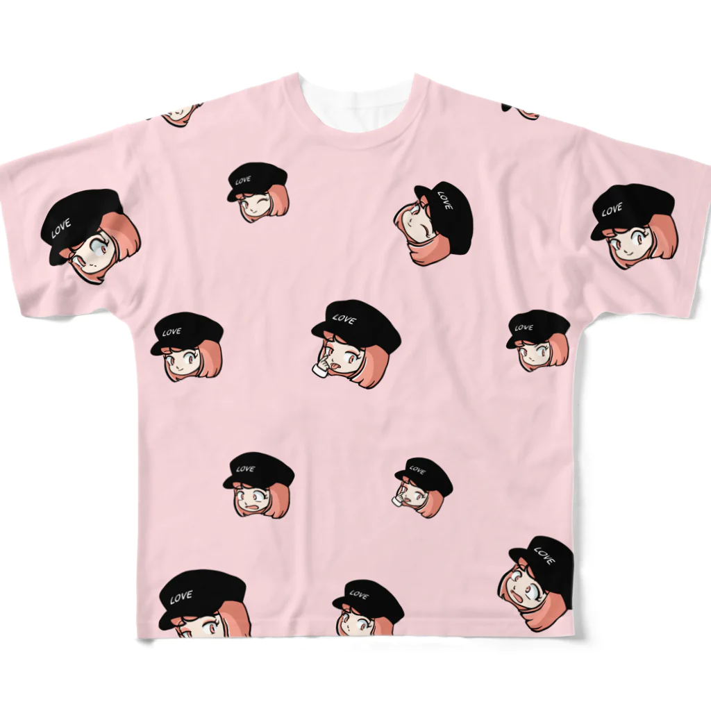 Yoshiokaの変なTシャツ フルグラフィックTシャツ