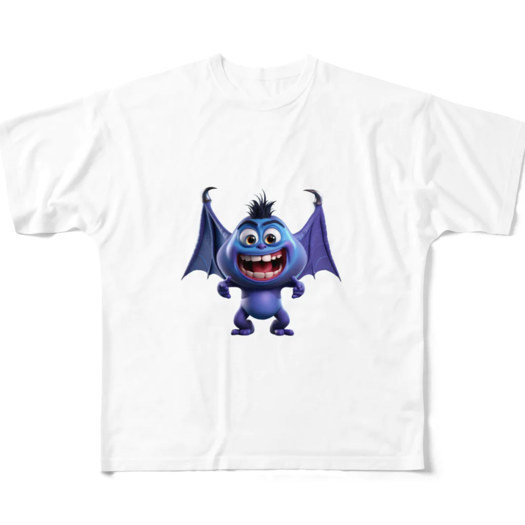 おちょファクトリーの歯の悪魔 フルグラフィックTシャツ